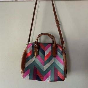 Multicolor Fossil crossbody bag